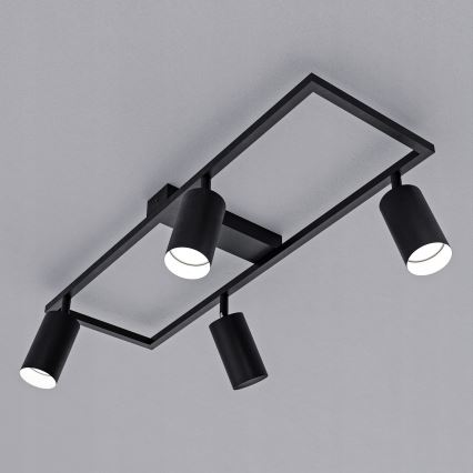 Virziena gaismeklis 4xGU10/30W/230V melns