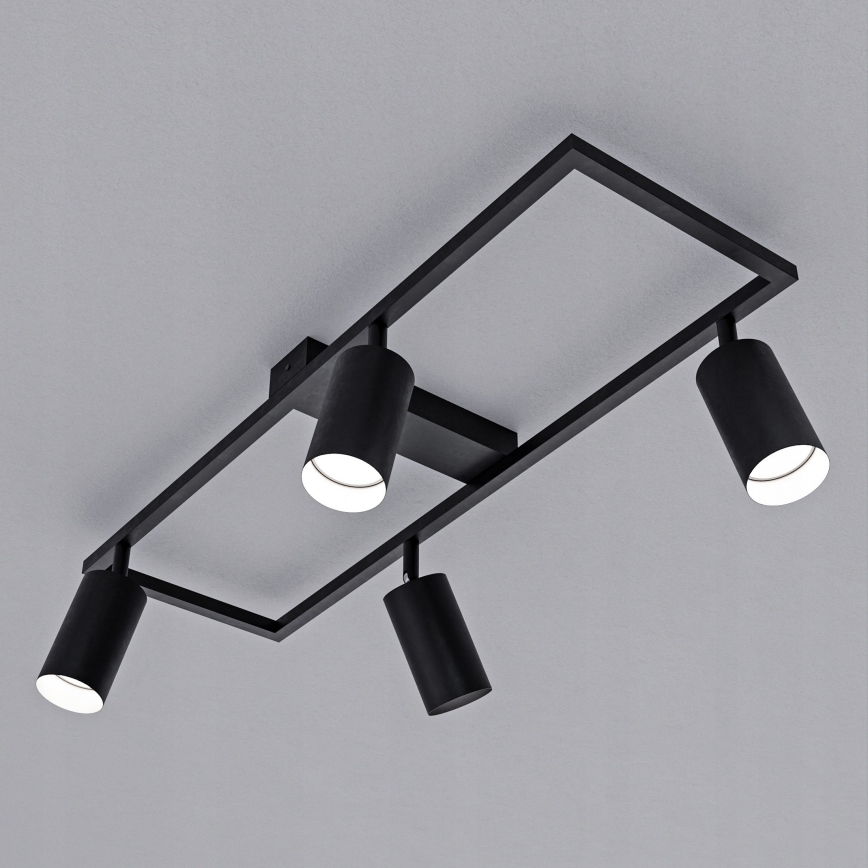 Virziena gaismeklis 4xGU10/30W/230V melns