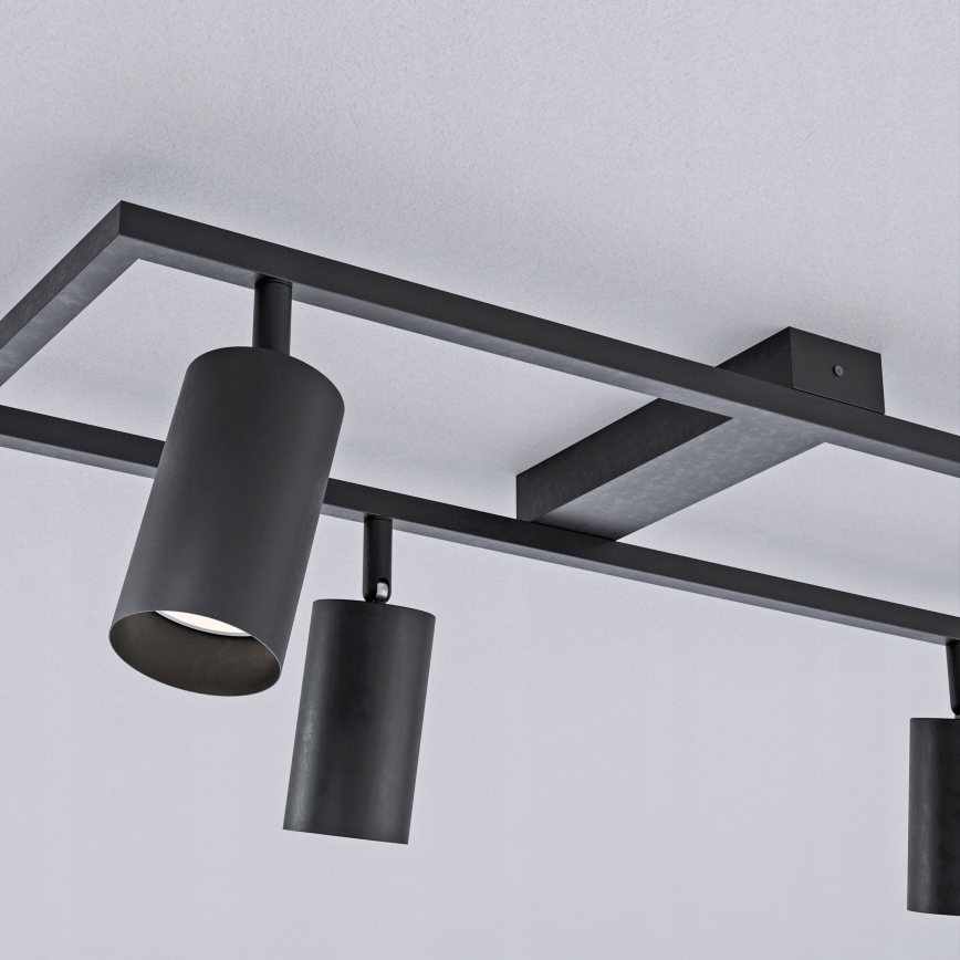 Virziena gaismeklis 4xGU10/30W/230V melns