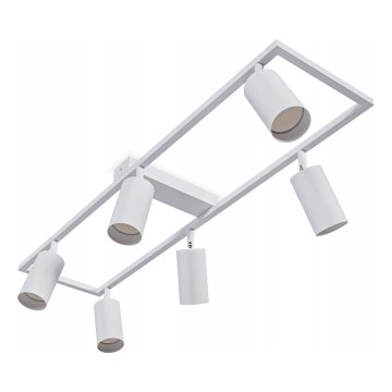 Virziena gaismeklis 6xGU10/30W/230V balts