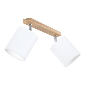 Virziena gaismeklis APRILLIA 2xE27/25W/230V, ozols/balts