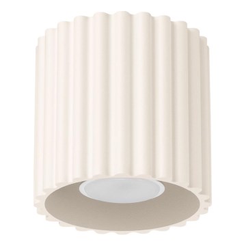 Virziena gaismeklis AURA 1xGU10/10W/230V Ø 10 cm krēmkrāsa