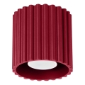 Virziena gaismeklis AURA 1xGU10/10W/230V Ø 10 cm sarkans