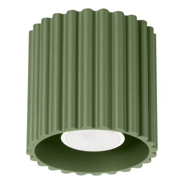 Virziena gaismeklis AURA 1xGU10/10W/230V, Ø 10 cm, zaļš