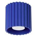 Virziena gaismeklis AURA 1xGU10/10W/230V Ø 10 cm zils