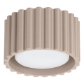 Virziena gaismeklis AURA 1xGX53/10W/230V Ø 10 cm taupe