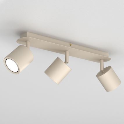 Virziena gaismeklis DEMIA 3xGU10/8W/230V bēšs