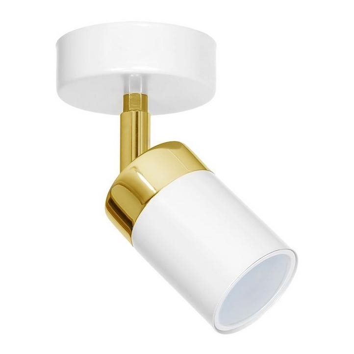 Virziena gaismeklis JOKER 1xGU10/25W/230V balts/zelts