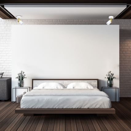 Virziena gaismeklis JOKER 1xGU10/25W/230V balts/zelts