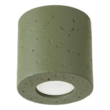 Virziena gaismeklis ORBIS 1xGU10/10W/230V betons/zaļš