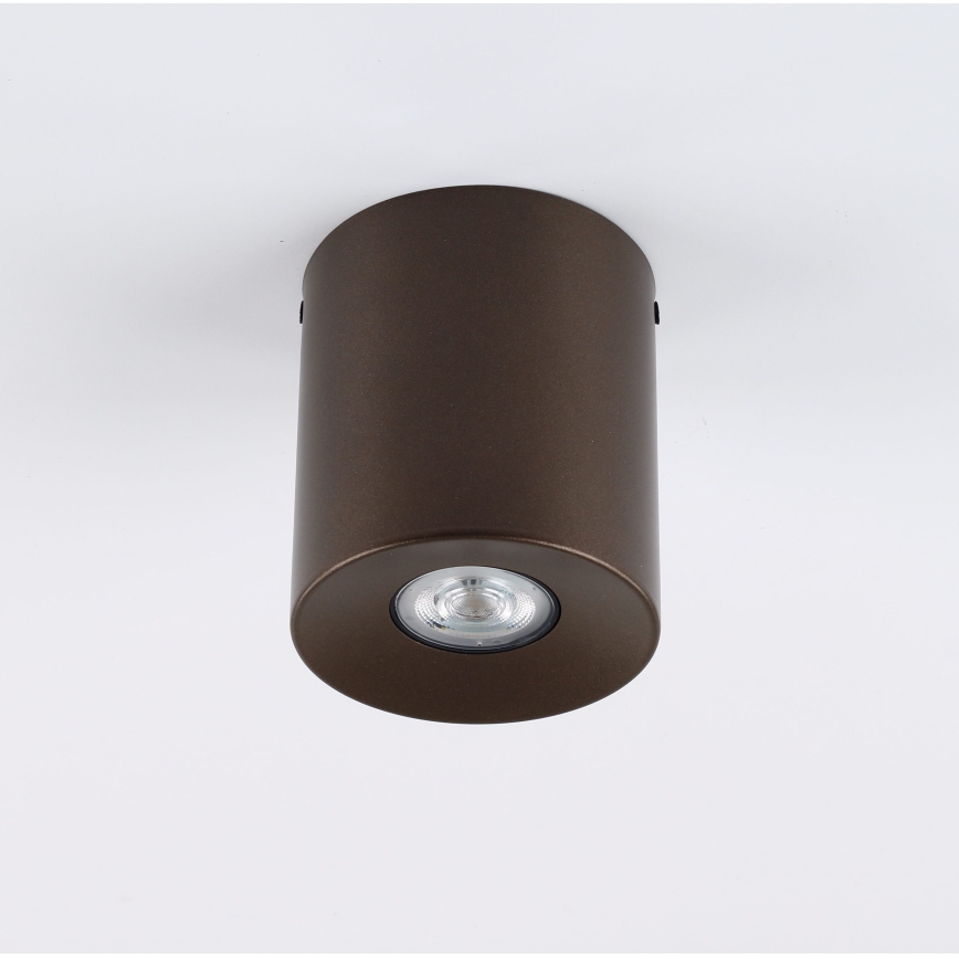 Virziena gaismeklis ORION 1xGU10/10W/230V 12,5 cm brūns