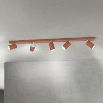 Virziena gaismeklis PENN 5xGU10/13W/230V ķieģeļkrāsas