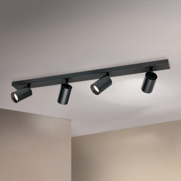 Virziena gaismeklis SEAN 4xGU10/13W/230V melns