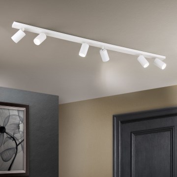 Virziena gaismeklis SEAN 6xGU10/13W/230V balts