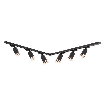 Virziena gaismeklis sliedžu sistēmai PIPE, 6xGU10/10W/230V, melns