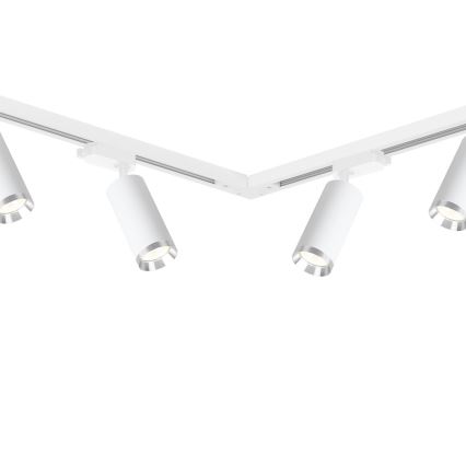 Virziena gaismeklis sliežu sistēmai MICA 6xGU10/10W/230V balts/matēts hroms