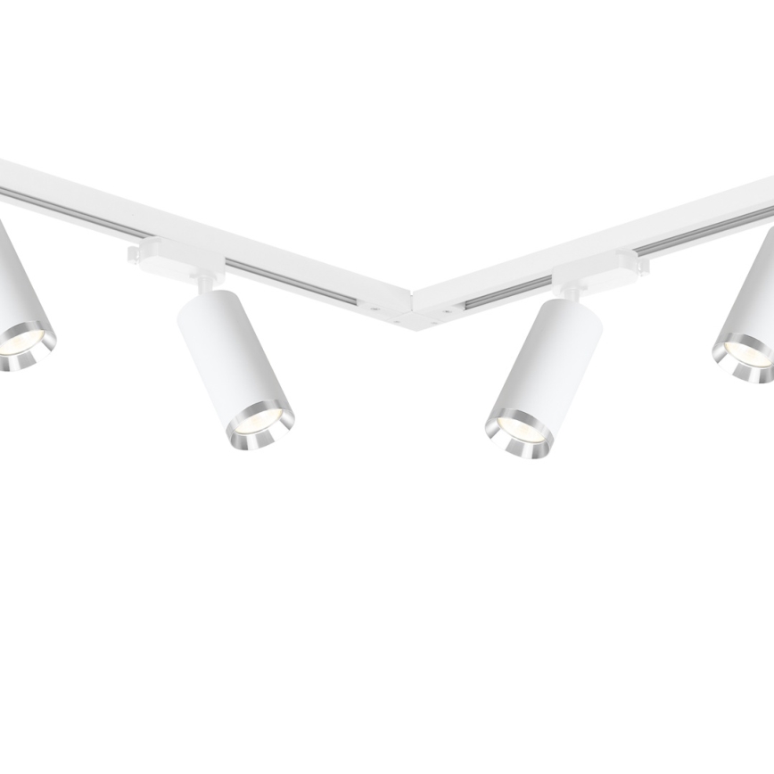 Virziena gaismeklis sliežu sistēmai MICA 6xGU10/10W/230V balts/matēts hroms