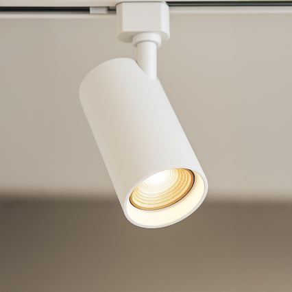 Virziena gaismeklis sliežu sistēmai TIGER 3xGU10/10W/230V, balts