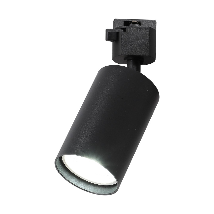 Virziena gaismeklis TIGER 1-fāzes sliedes sistēmai 1xGU10/10W/230V, melns