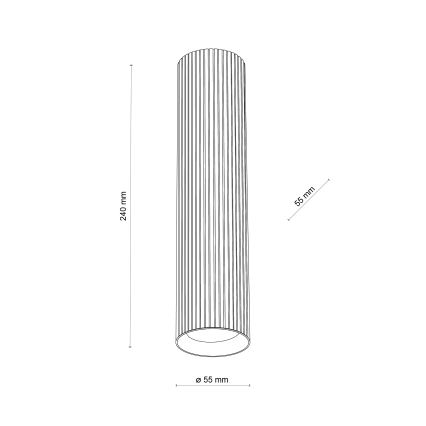 Virziena gaismeklis TUNE L 1xGU10/10W/230V 24 cm balts