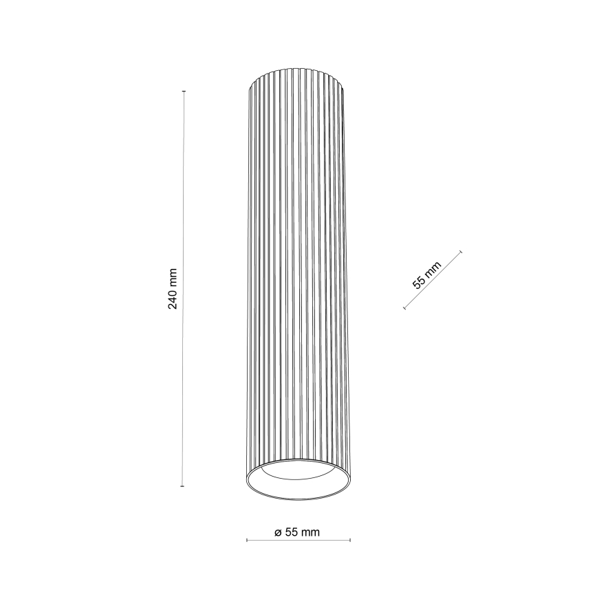Virziena gaismeklis TUNE L 1xGU10/10W/230V 24 cm balts