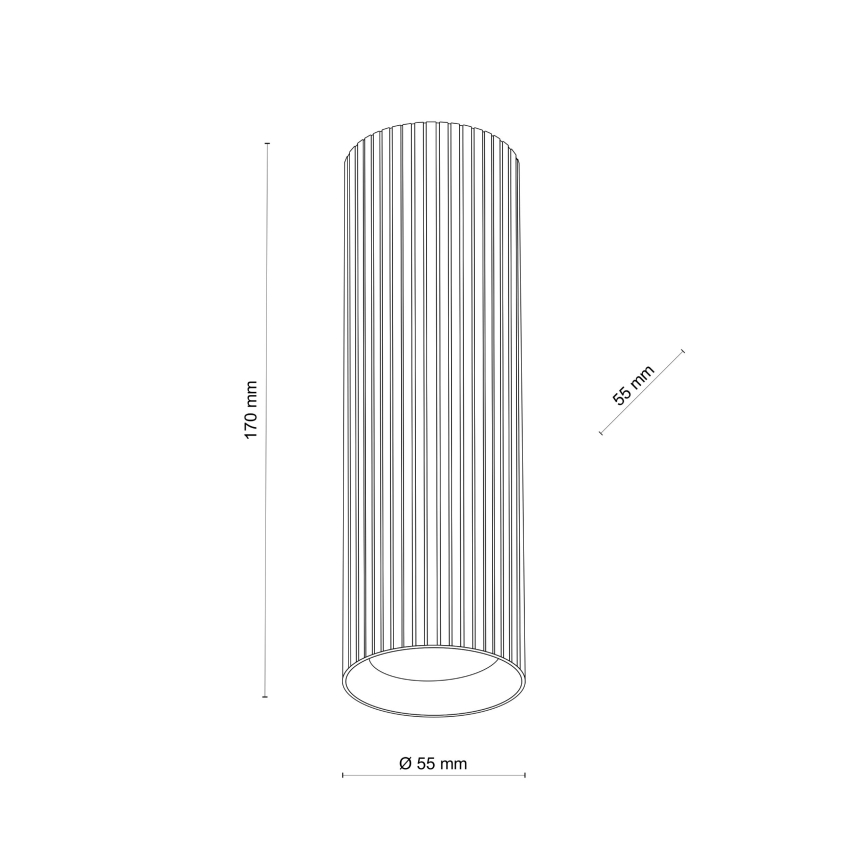 Virziena gaismeklis TUNE M 1xGU10/10W/230V 17 cm balts