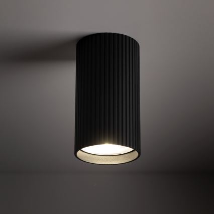 Virziena gaismeklis TUNE S 1xGU10/10W/230V 10 cm melns