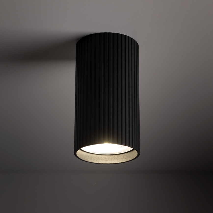 Virziena gaismeklis TUNE S 1xGU10/10W/230V 10 cm melns