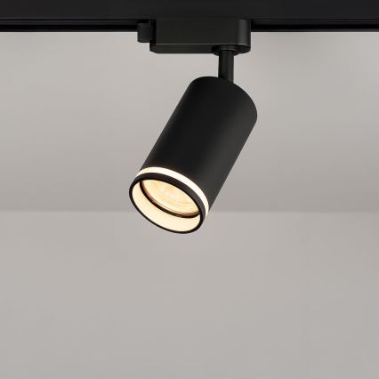 Virziena gaismeklis vienfāzes sliedes sistēmai PIPE 1xGU10/10W/230V melns