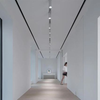 Virziena gaismeklis vienfāzes sliežu sistēmai 1xGU10/10W/230V, balts