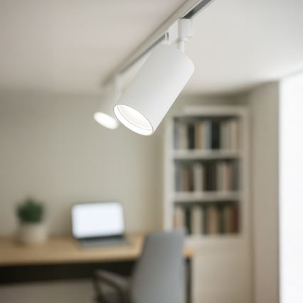 Virziena gaismeklis vienfāzes sliežu sistēmai TIGER 1xGU10/10W/230V balts