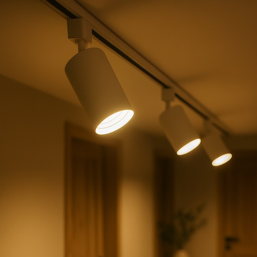 Virziena gaismeklis vienfāzes sliežu sistēmai TIGER 1xGU10/10W/230V balts