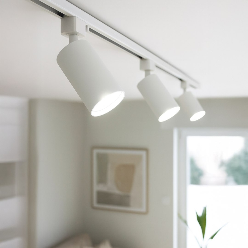 Virziena gaismeklis vienfāzes sliežu sistēmai TIGER 1xGU10/10W/230V balts