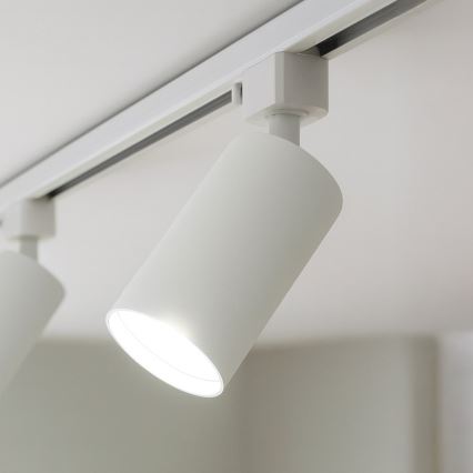 Virziena gaismeklis vienfāzes sliežu sistēmai TIGER 1xGU10/10W/230V balts