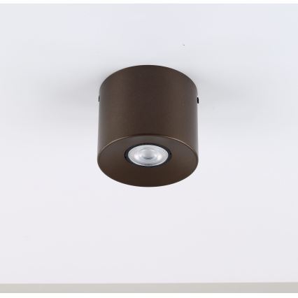 Virziena lampa ORION 1xGU10/10W/230V 9 cm brūna