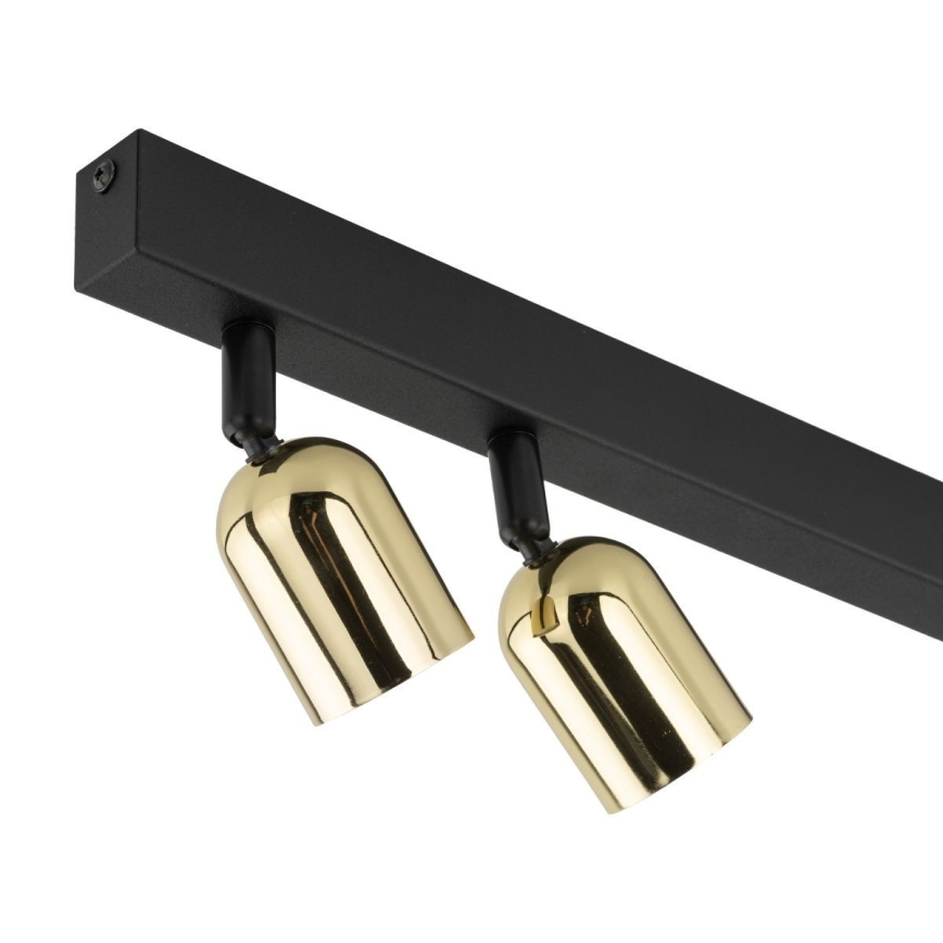 Virziena lampa TOP 3xGU10/10W/230V melna/zelta