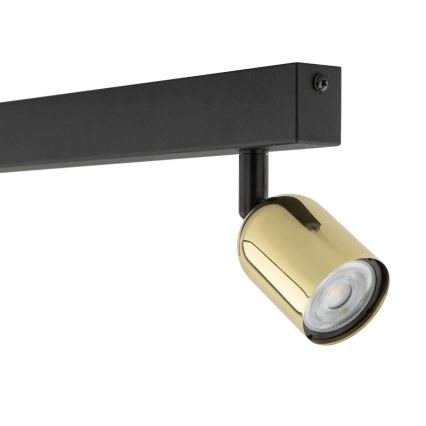 Virziena lampa TOP 3xGU10/10W/230V melna/zelta