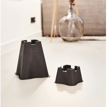 Vitility - komplekts 4 gab. gultas pacēlāji 7 cm, melni