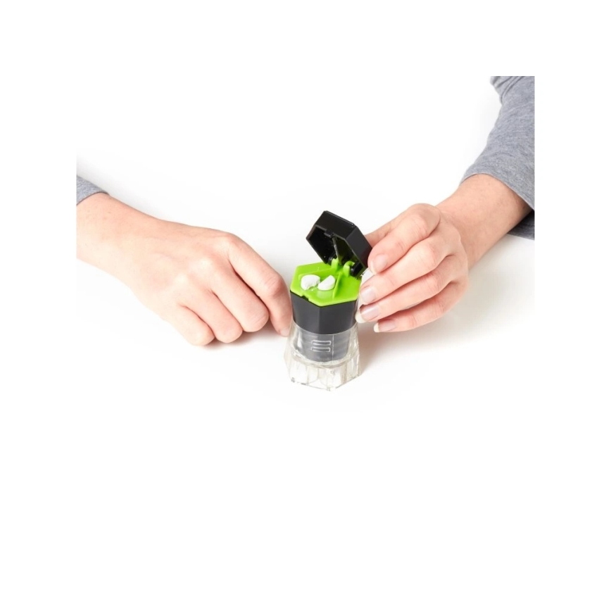 Vitility - Tablešu dozators un dalītājs 5 vienā, melns