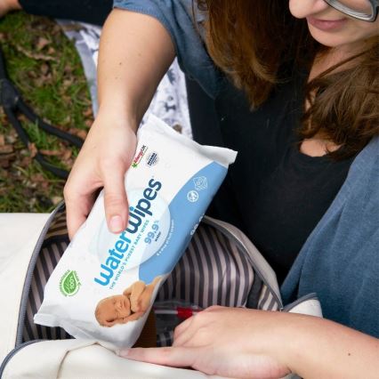 WaterWipes - KOMPLEKTS 9x Mitrās salvetes bez plastmasas 60 gab. (540 pcs)