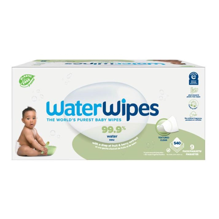 WaterWipes - KOMPLEKTS 9x Mitrās salvetes bez plastmasas Soapberry 60 gab. (540 pcs)