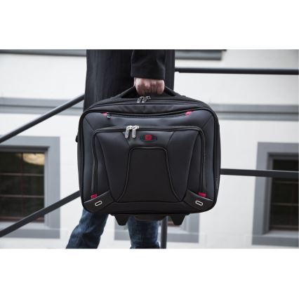 Wenger - Biznesa koferis uz ritenīšiem 20 l 16" Transfer melna