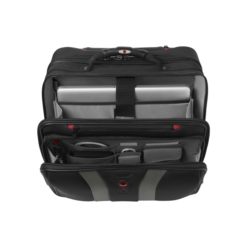 Wenger - Ceļojumu bagāža uz riteņiem 29 l + portatīvā datora apvalks 15,6" Granada melna