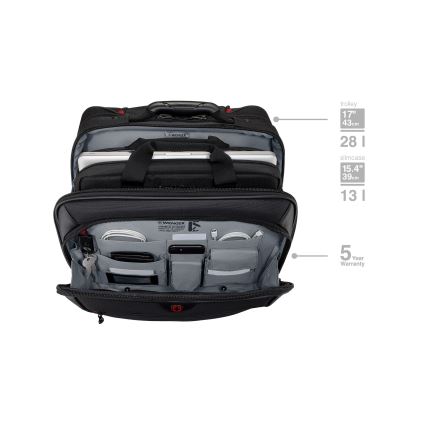 Wenger - Ceļojumu koferis uz ritentiņiem 23 l 17" + portatīvā datora soma 15,4" Potomac melna