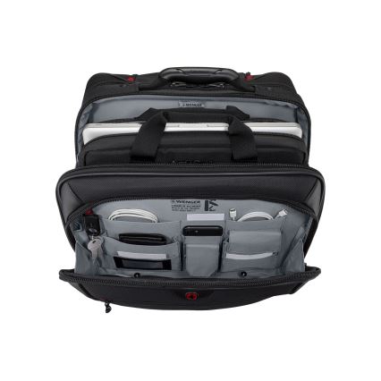 Wenger - Ceļojumu koferis uz ritentiņiem 23 l 17" + portatīvā datora soma 15,4" Potomac melna