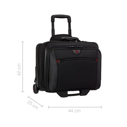 Wenger - Ceļojumu koferis uz ritentiņiem 23 l 17" + portatīvā datora soma 15,4" Potomac melna