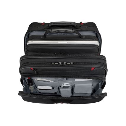 Wenger - Ceļojumu koferis uz ritentiņiem 25 l 17" + portatīvā datora soma 15,6" Patriot melna