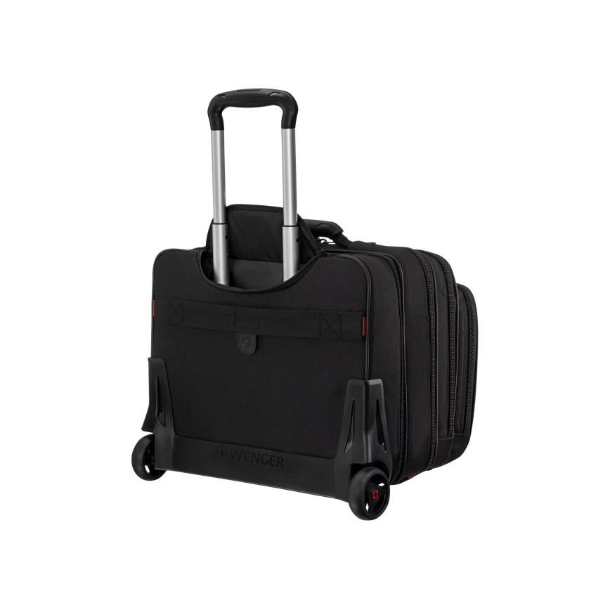 Wenger - Ceļojumu koferis uz ritentiņiem 25 l 17" + portatīvā datora soma 15,6" Patriot melna
