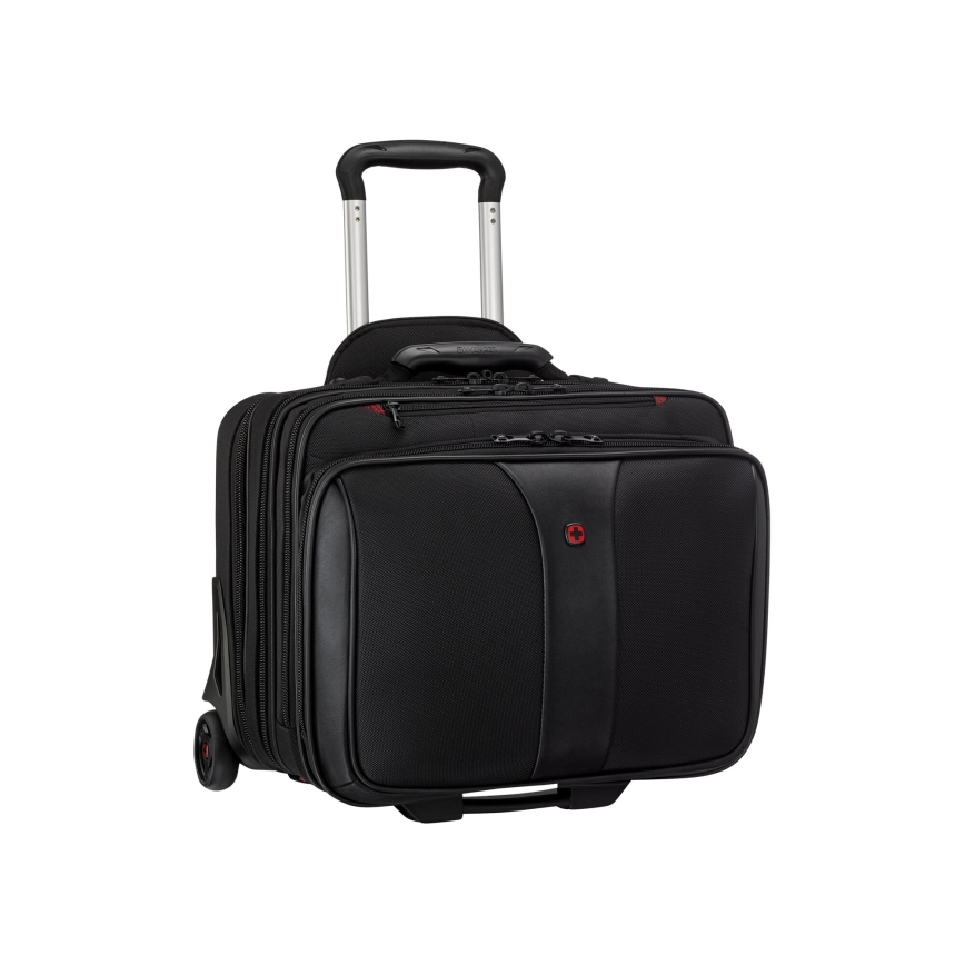 Wenger - Ceļojumu koferis uz ritentiņiem 25 l 17" + portatīvā datora soma 15,6" Patriot melna
