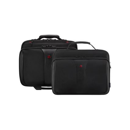 Wenger - Ceļojumu koferis uz ritentiņiem 25 l 17" + portatīvā datora soma 15,6" Patriot melna